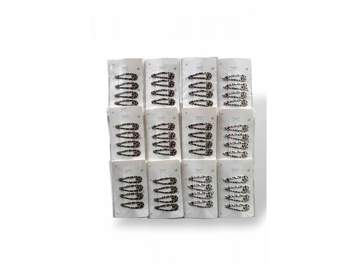 12li Karışık Renk Yan Toka Set