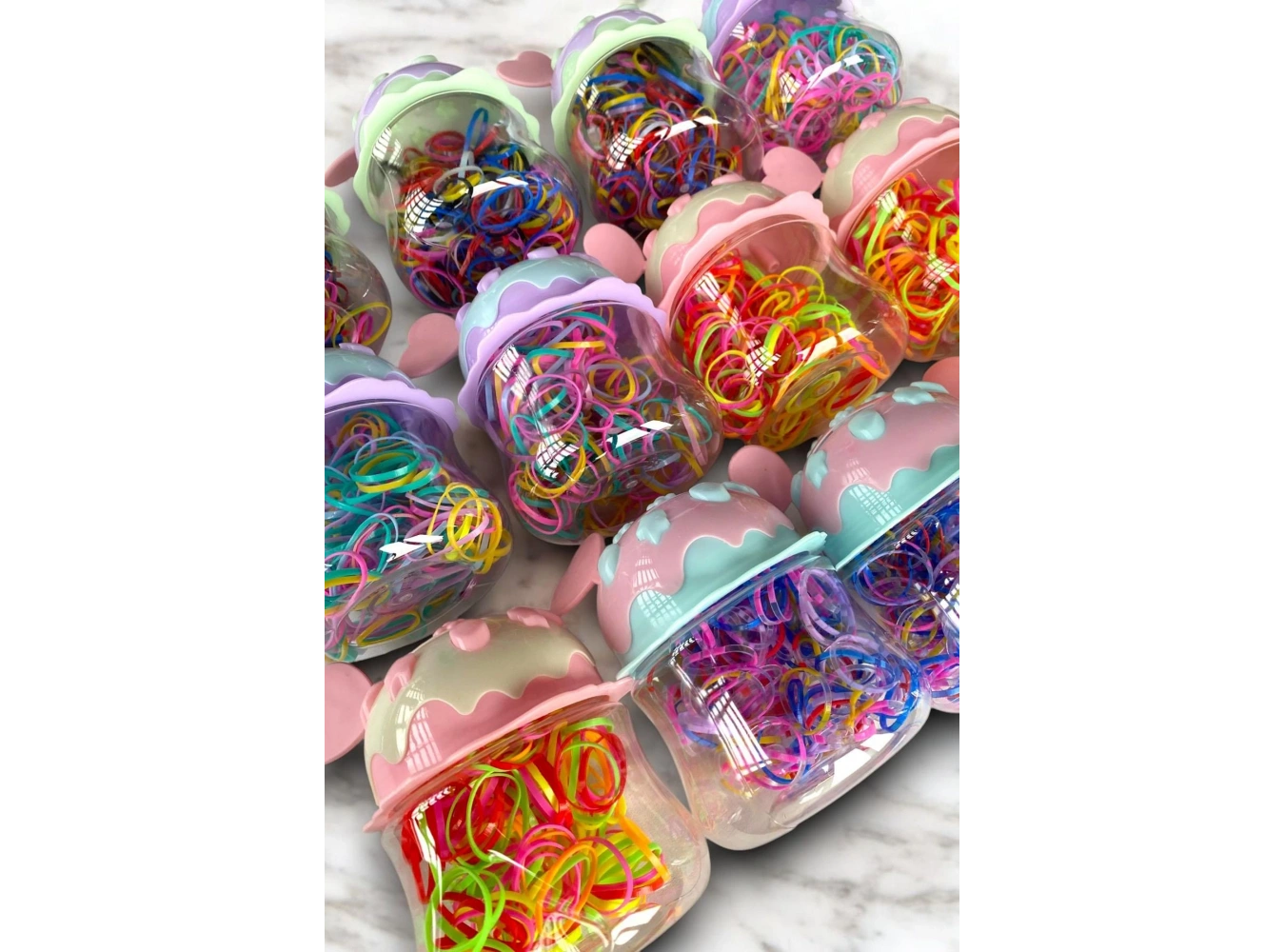 12li Kumbara Figürlü Karışık Renk Perma Toka