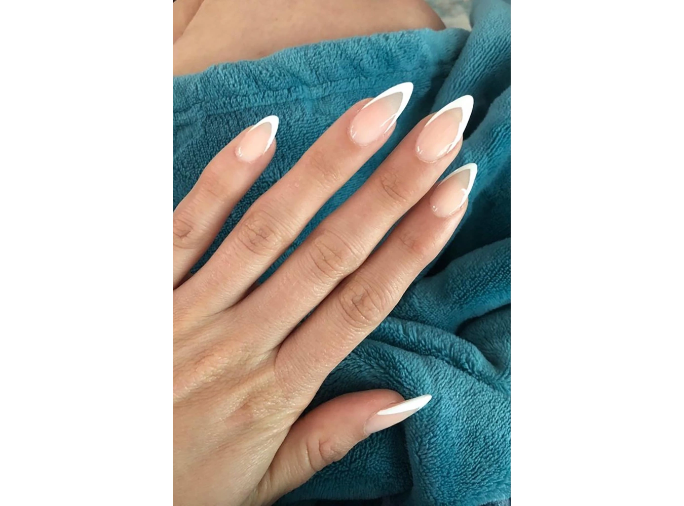 12li Şeffaf Renk French Takma Tırnak Set