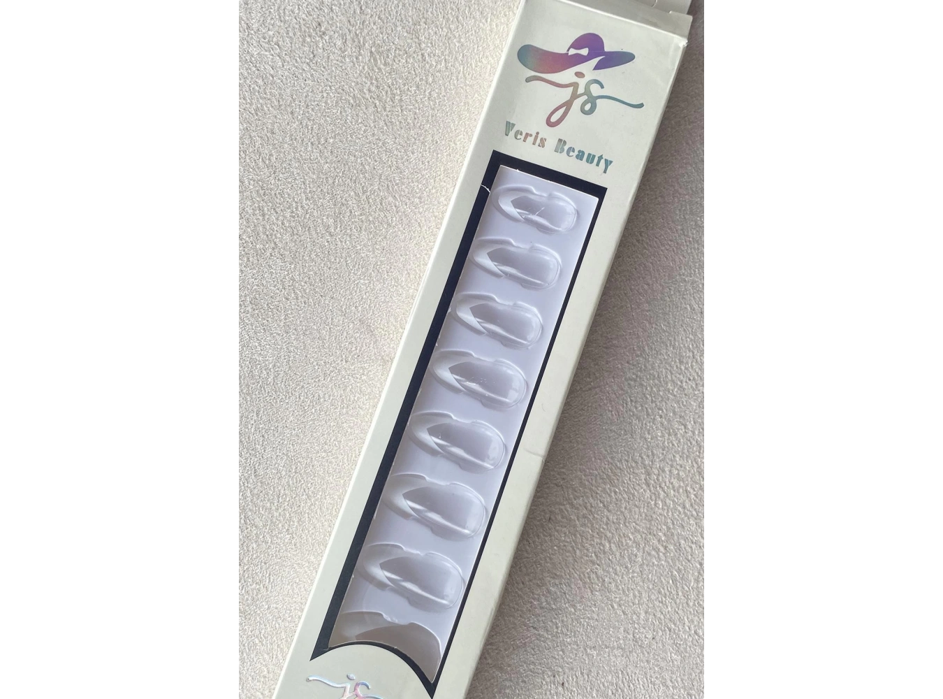 12li Şeffaf Renk French Takma Tırnak Set