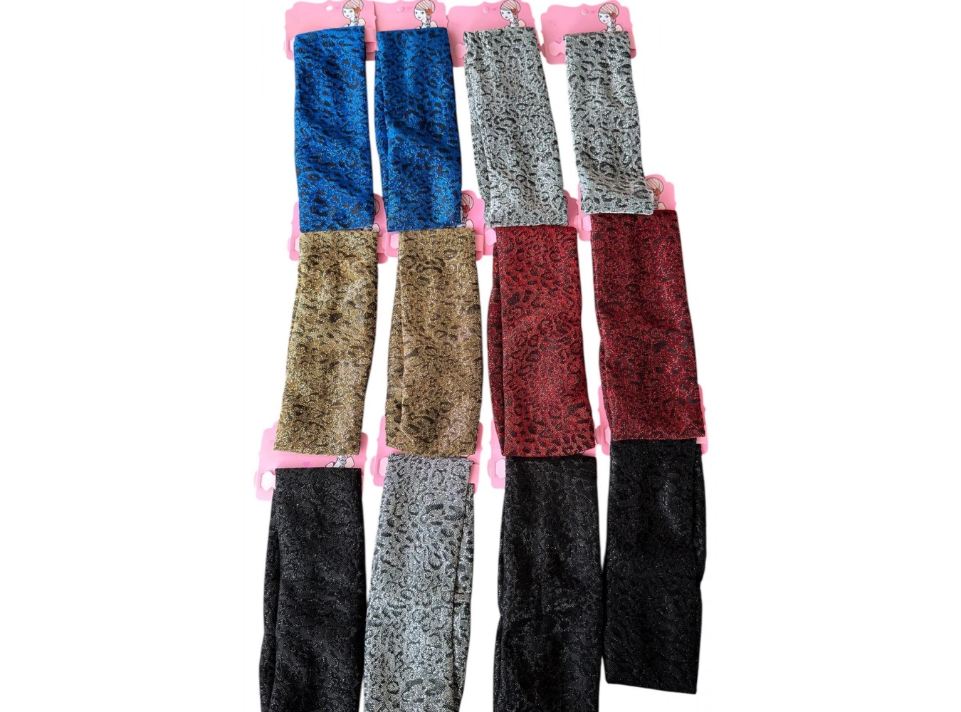 12li Simli Leopar Desenli Saç Bandı