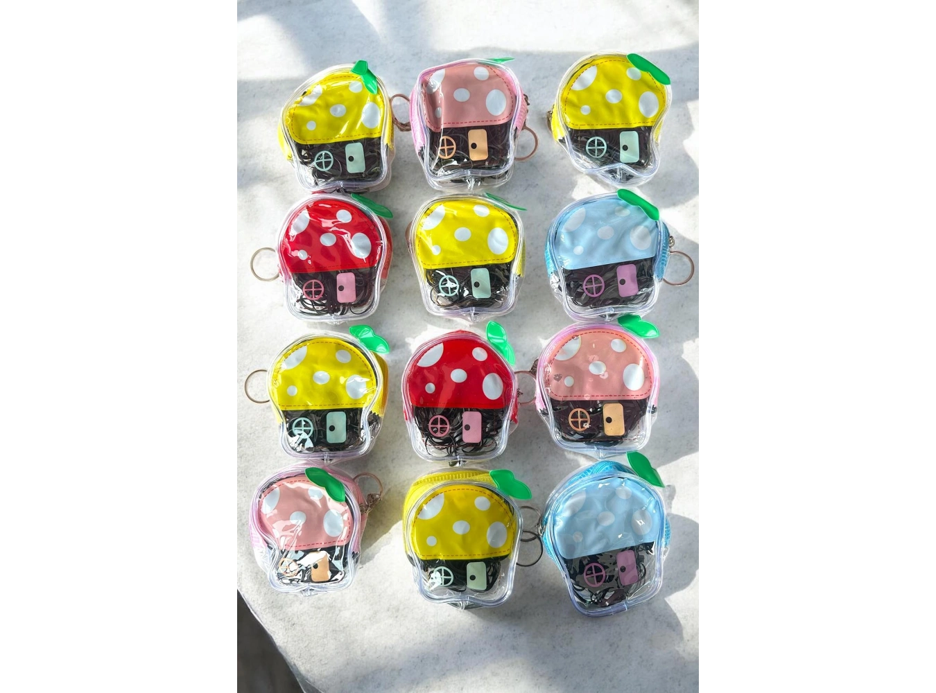 12li Siyah Renk Lastik Toka Set