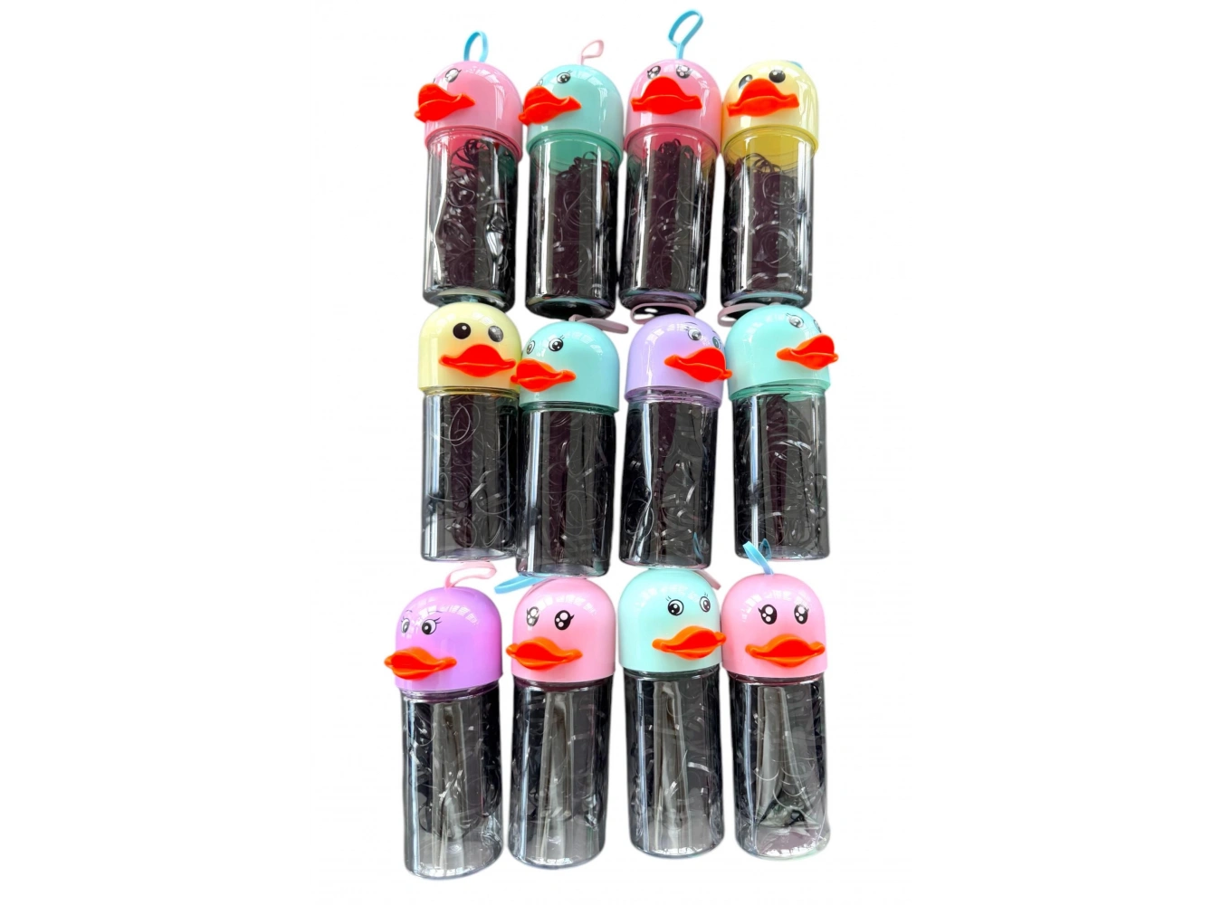 12li Siyah Renk Perma Lastik Toka Set