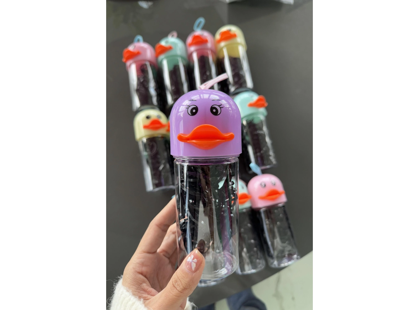 12li Siyah Renk Perma Lastik Toka Set