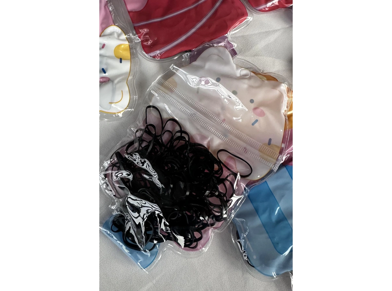 12li Siyah Renk Perma Lastik Toka Set