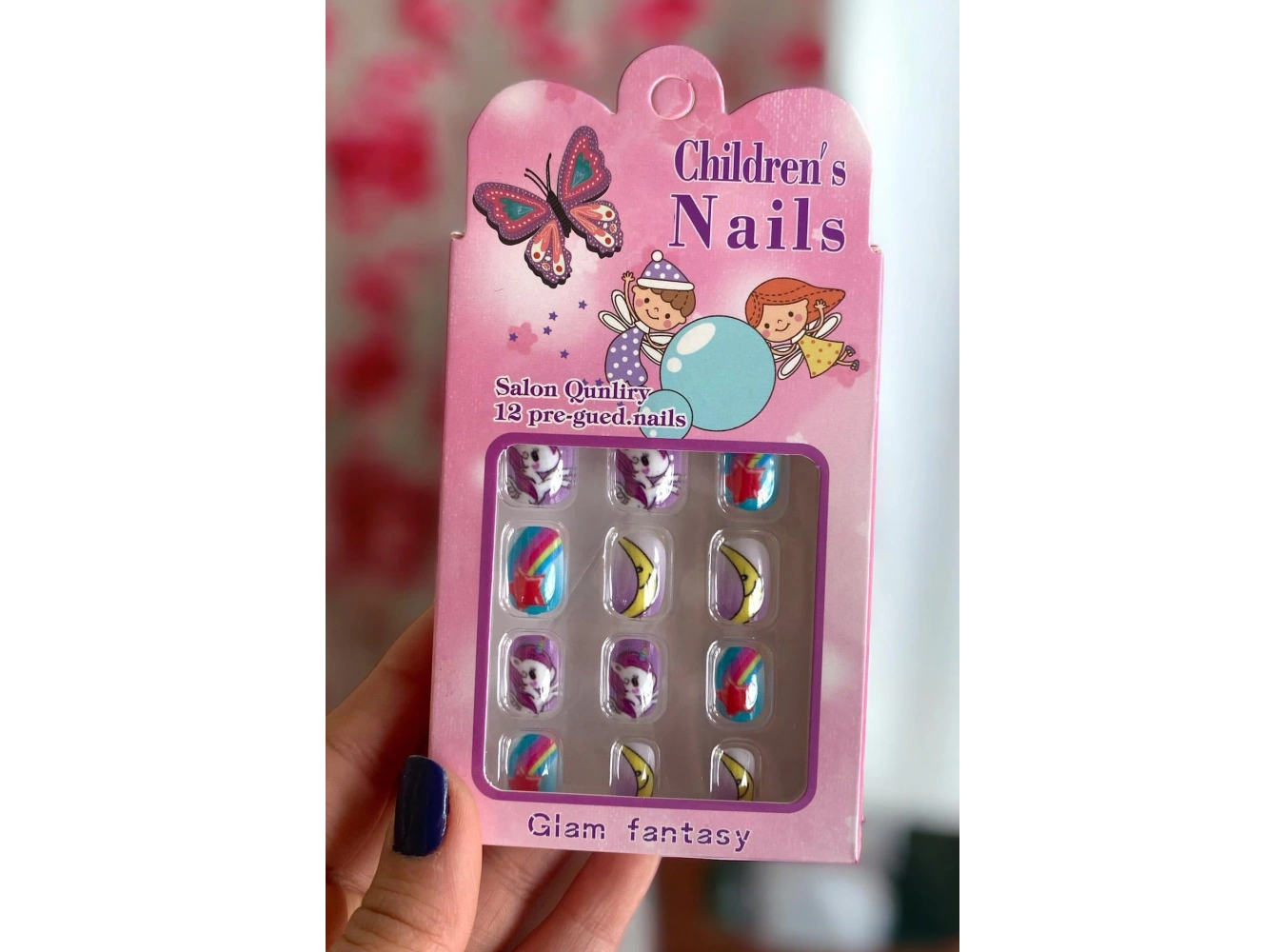 12´li Karışık Figürlü Çocuk Takma Tırnak