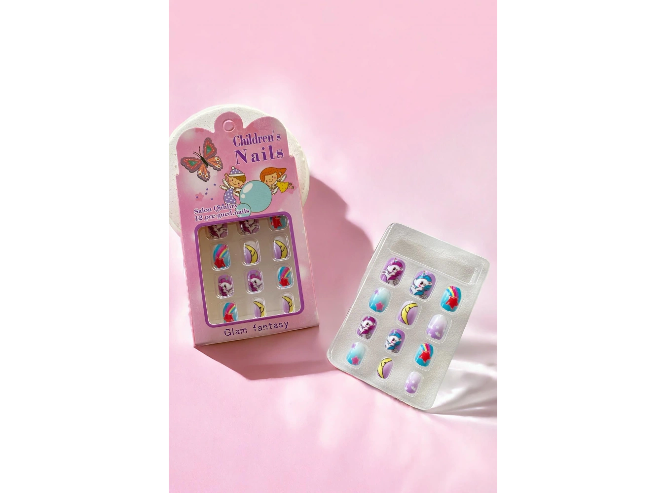 12´li Karışık Figürlü Çocuk Takma Tırnak