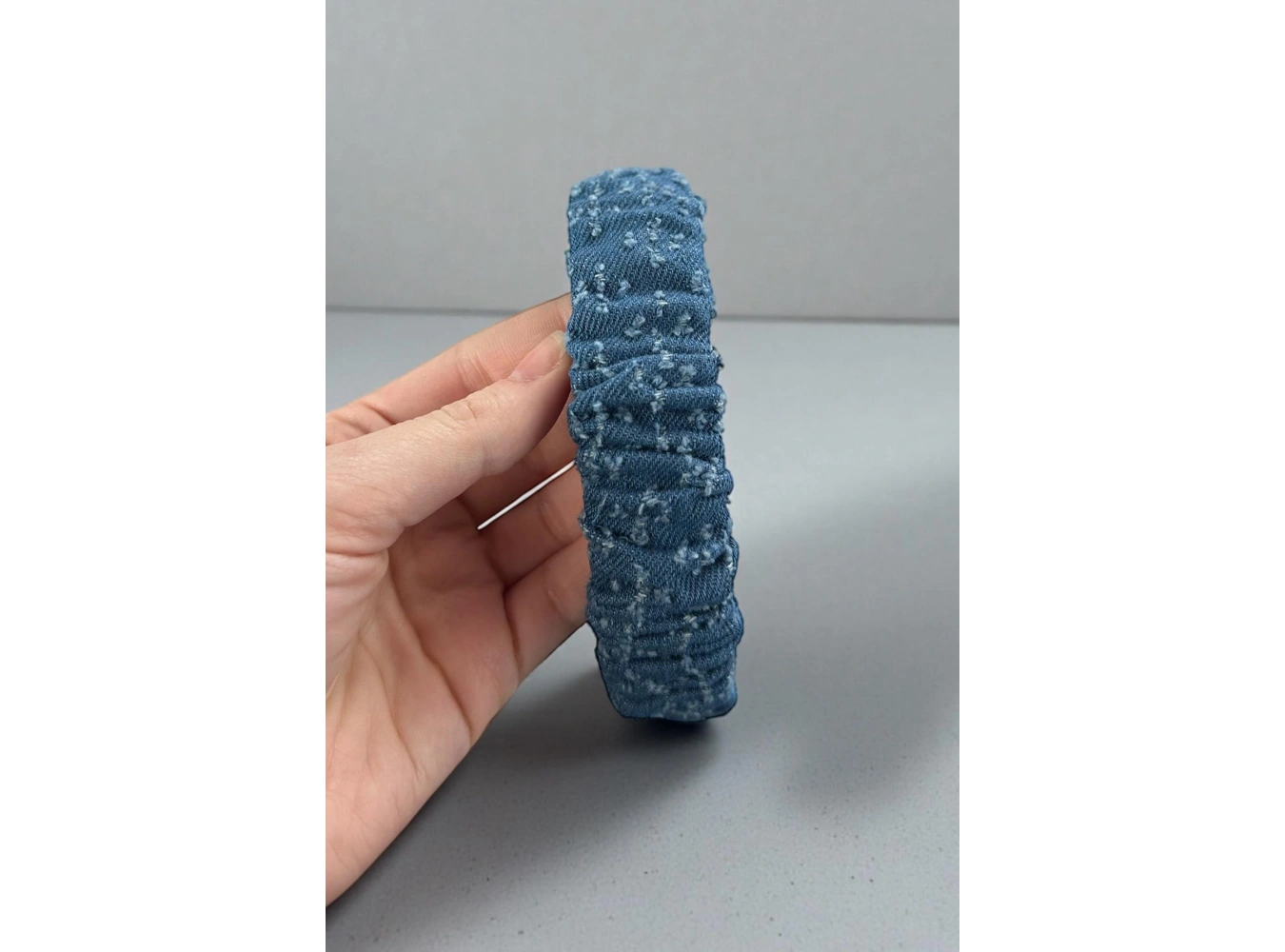 12´li Karışık Renk Kot Detaylı Taç Set