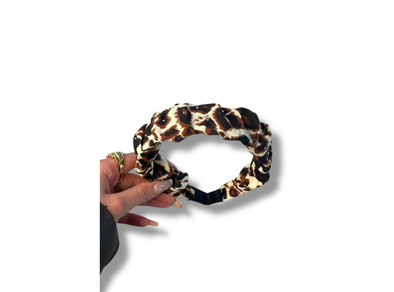 12´li Karışık Renk Leopar Desenli Taç Set