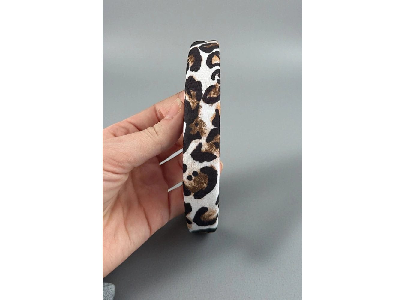 12´li Karışık Renk Leopar Desenli  Taç Set