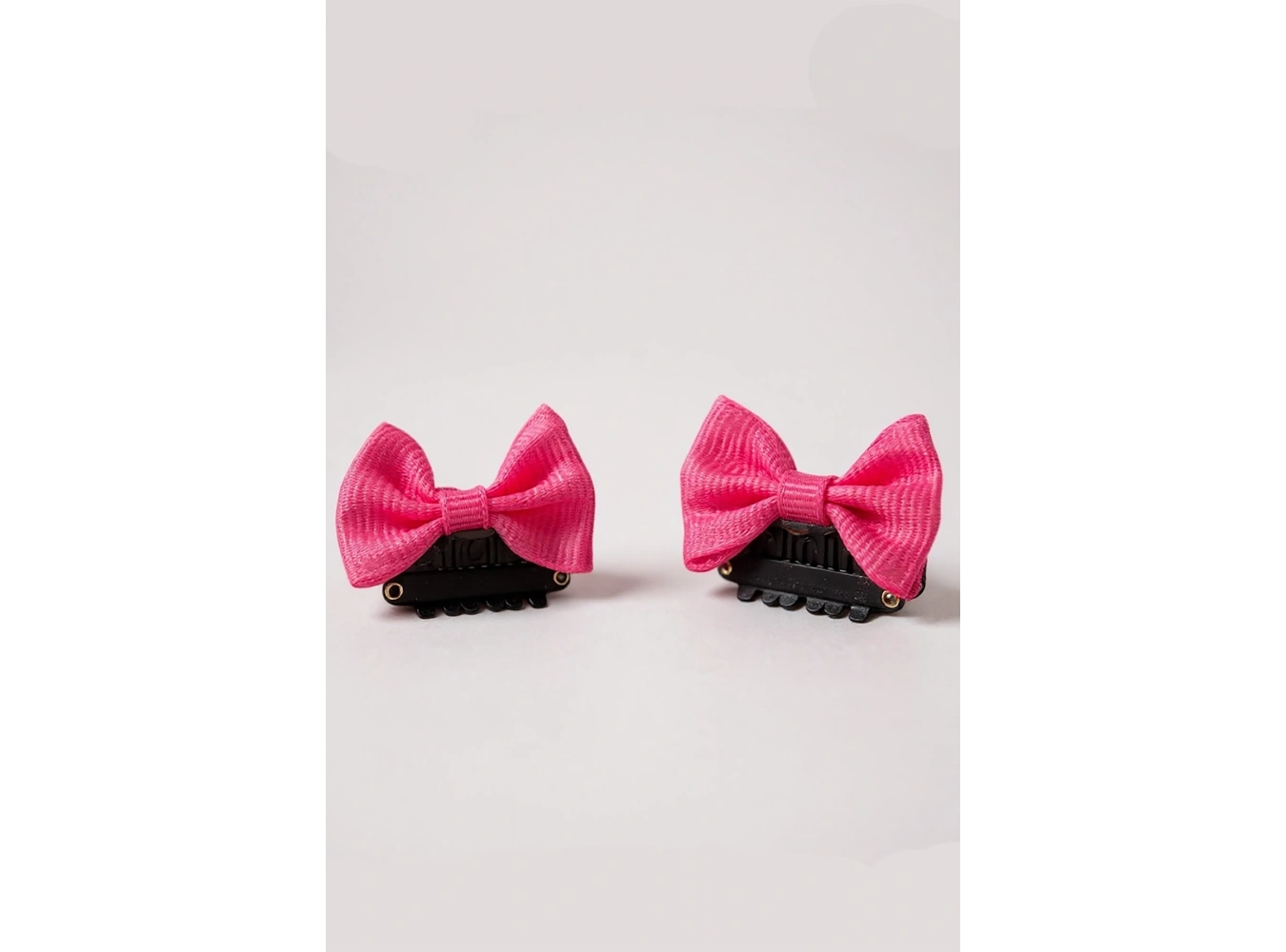 2li Fuşya Renk Kurdele Figürlü Saçsız Bebek Tokası