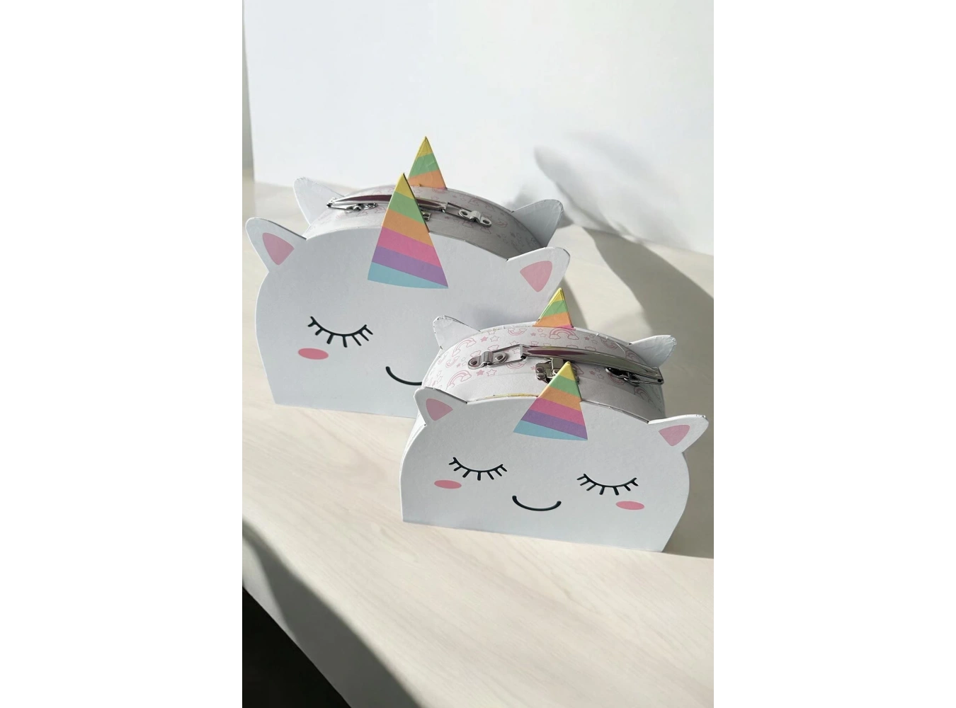 2li Karışık Renk Unicorn Figürlü Hediye Kutusu