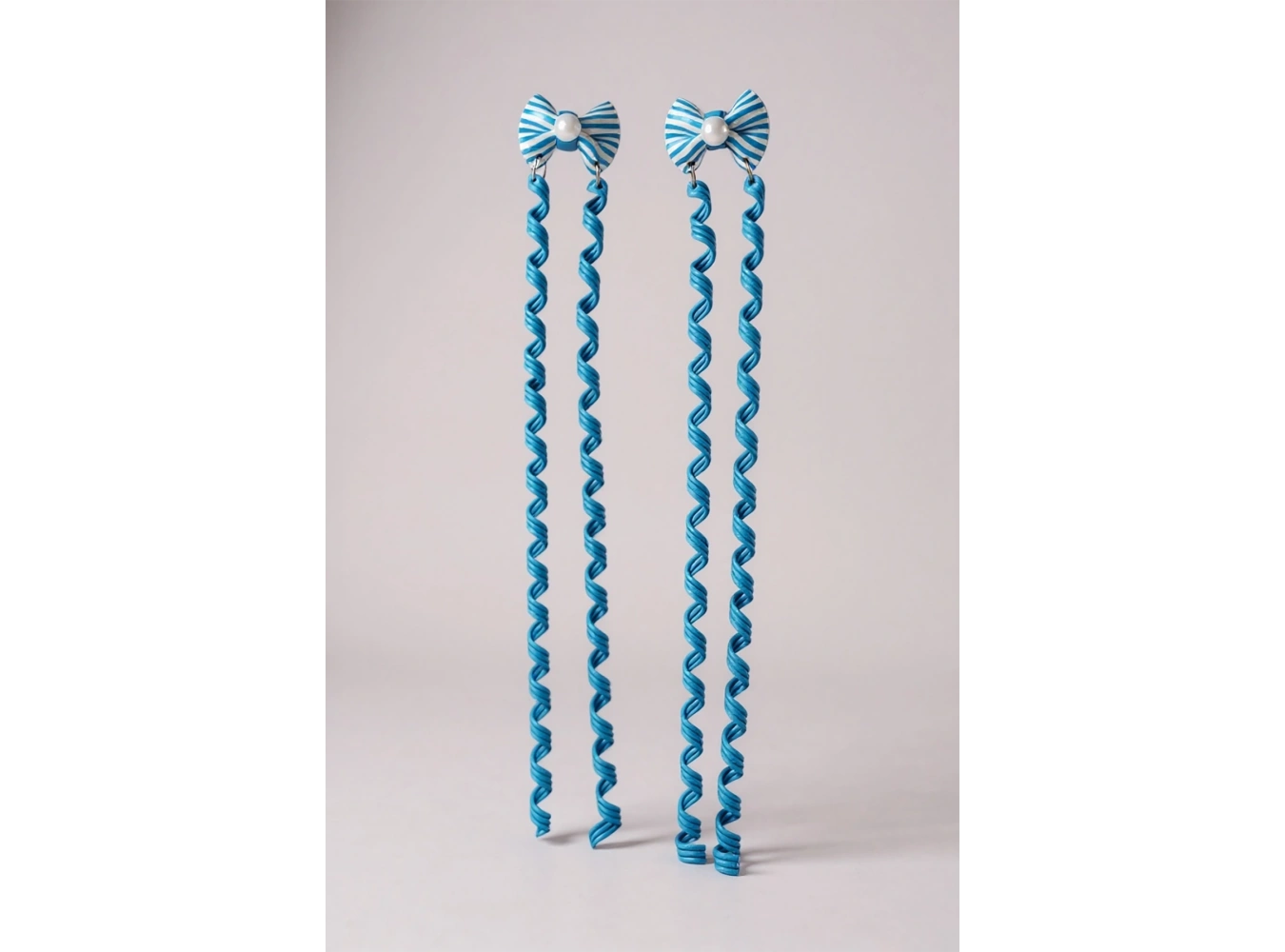 2li Mavi Renk Kurdele Figürlü Çocuk Yan Toka