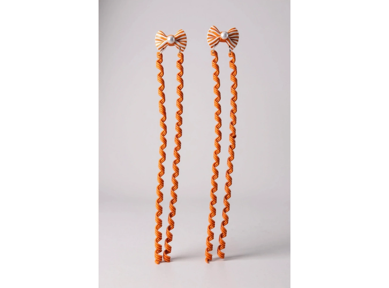 2li Turuncu Renk Kurdele Figürlü Çocuk Yan Toka