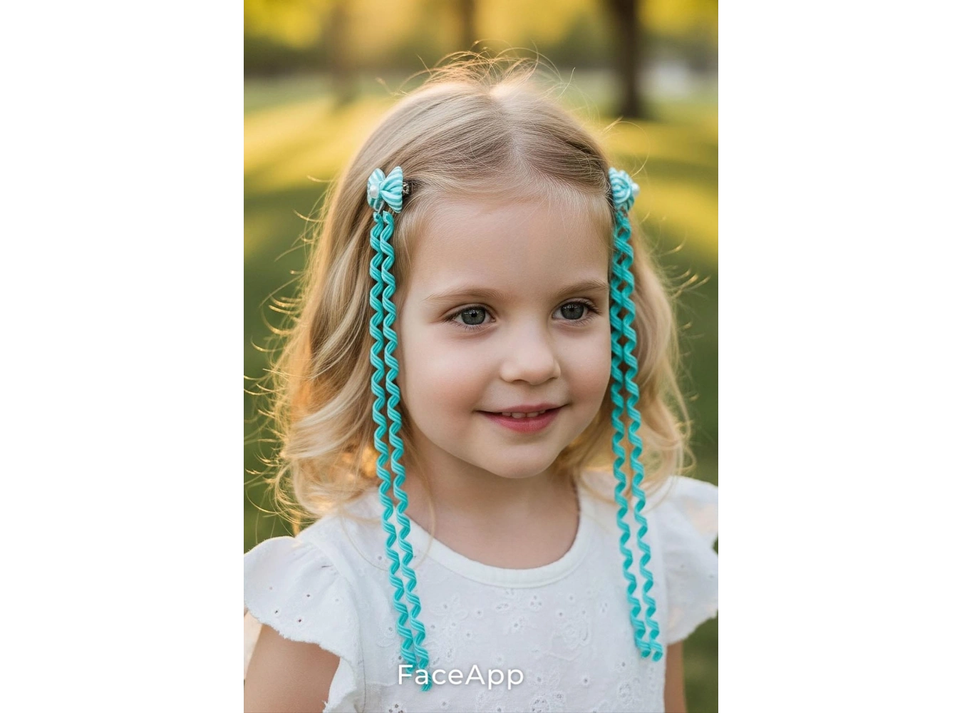 2li Yeşil Renk Kurdele Figürlü Çocuk Yan Toka