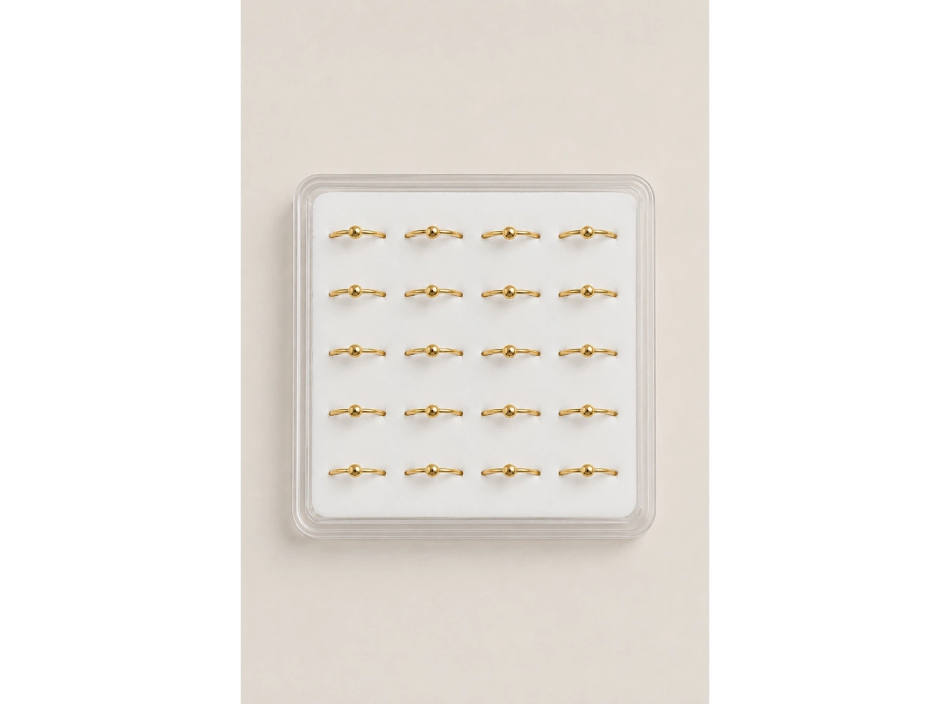 20li Altın Renk Halka Piercing Set