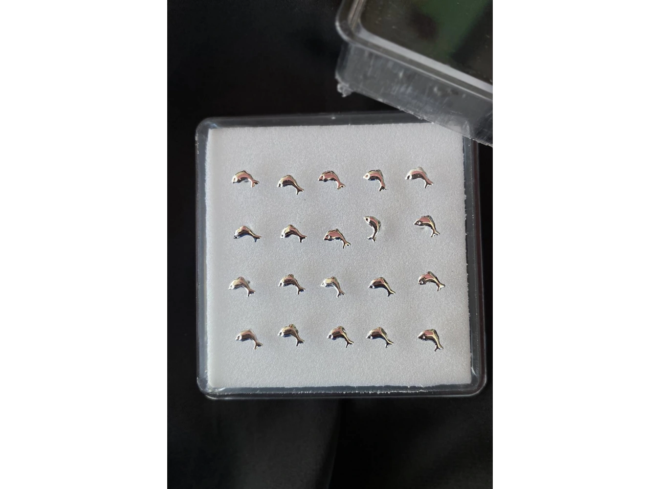 20li Gümüş Renk Balina Figürlü Hızma Set