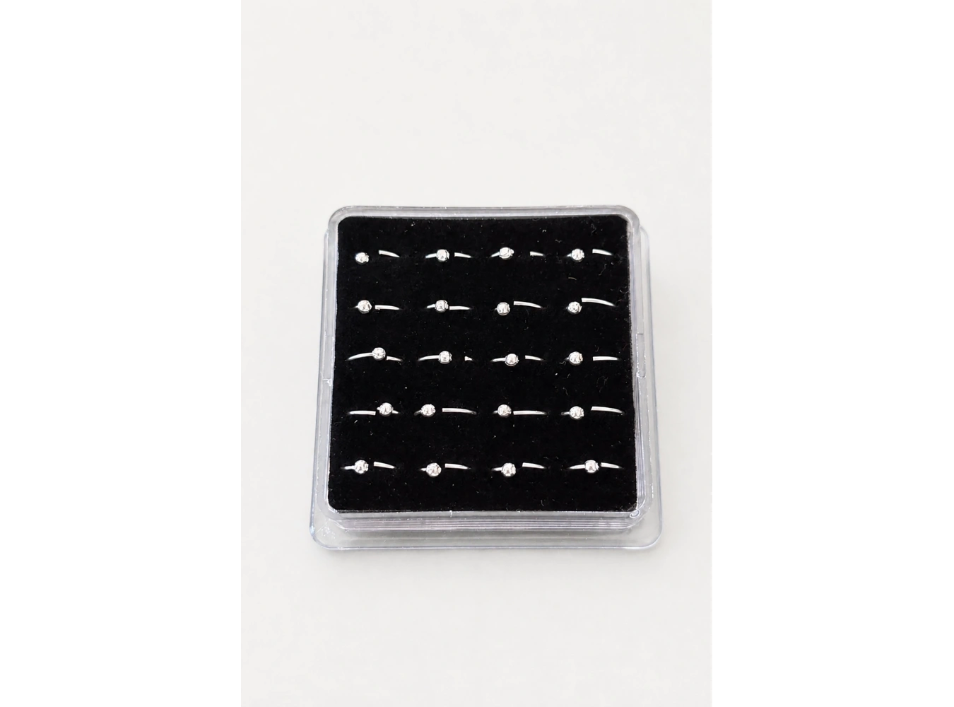 20li Gümüş Renk Halka Piercing Set
