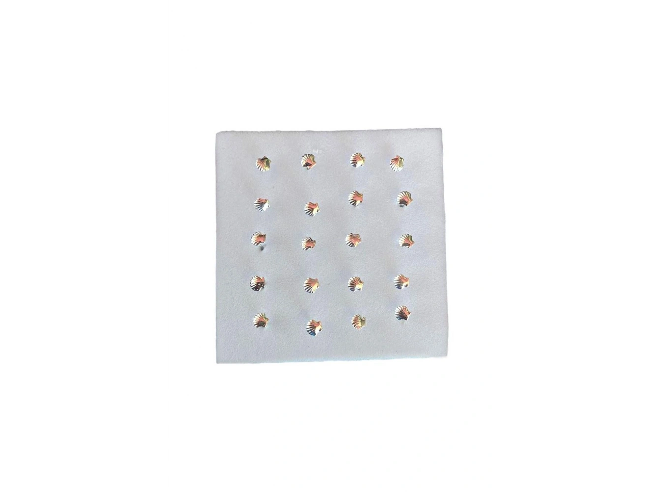 20li Gümüş Renk Midye Figürlü Hızma Set