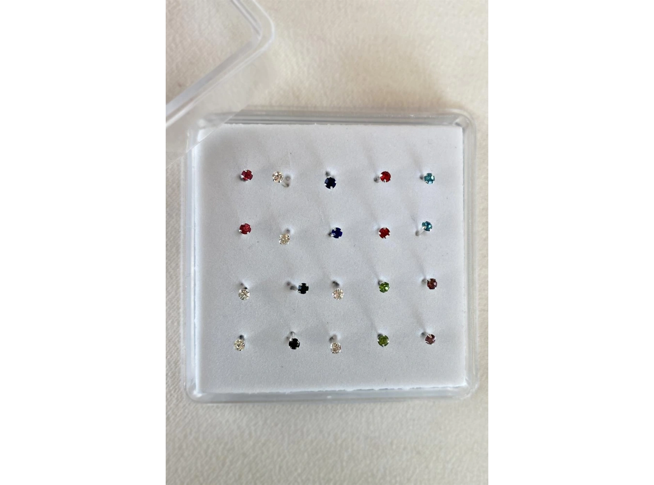 20li Gümüş Renk Taş Detaylı Hızma Set