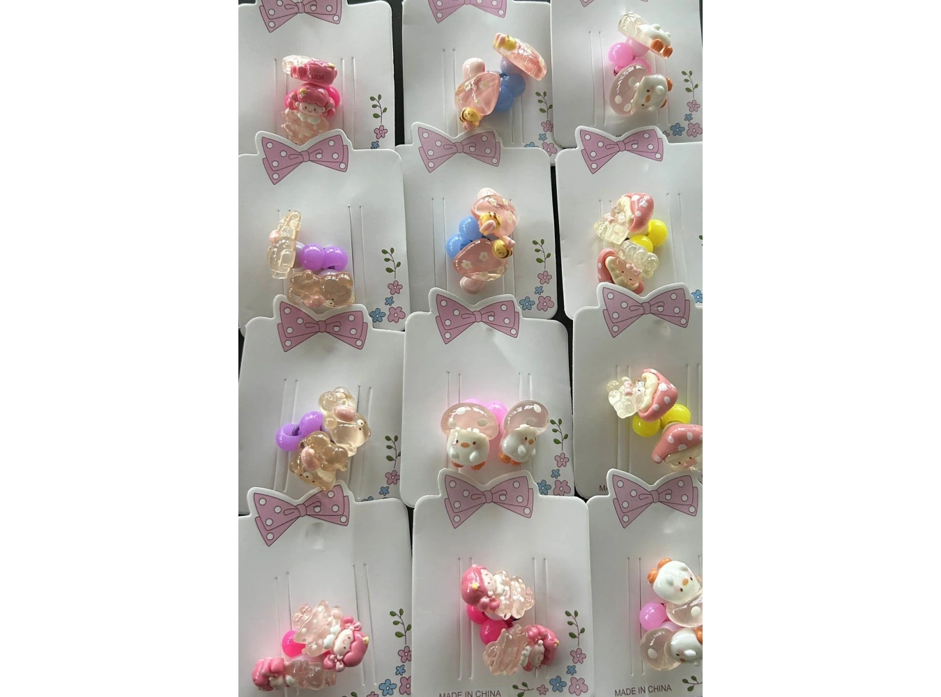 20li Karışık Renk Hayvan Figürlü Çocuk Toka Set