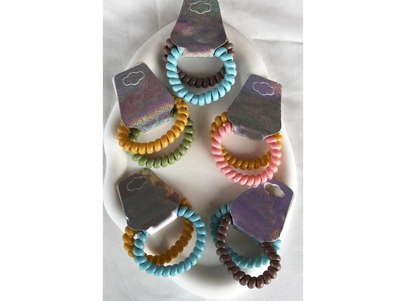 20li Karışık Renk İkili Helezon Toka Set