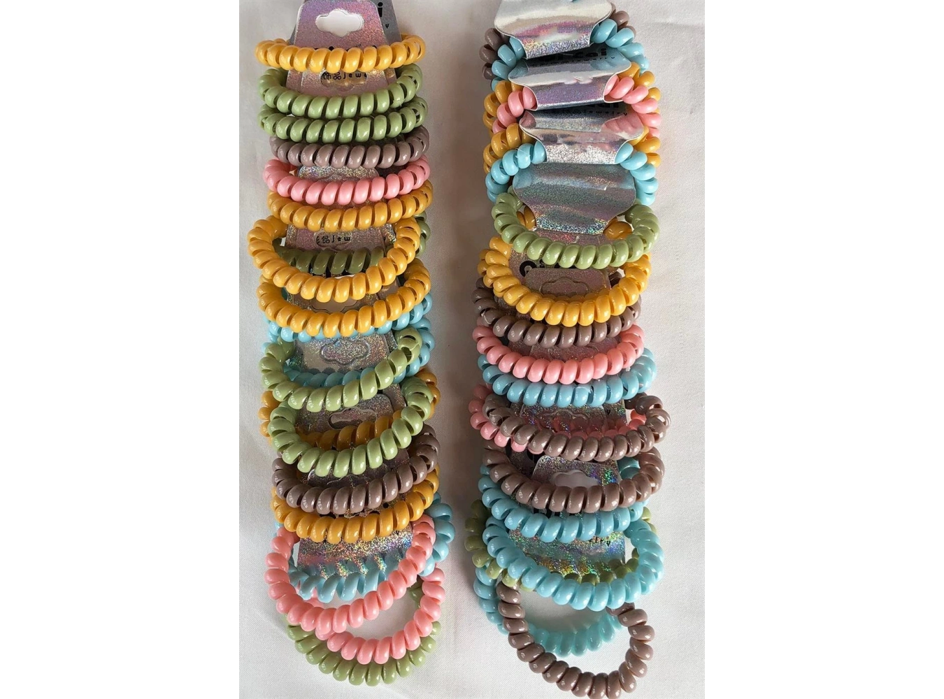 20li Karışık Renk İkili Helezon Toka Set