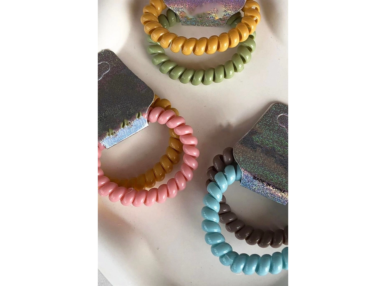 20li Karışık Renk İkili Helezon Toka Set