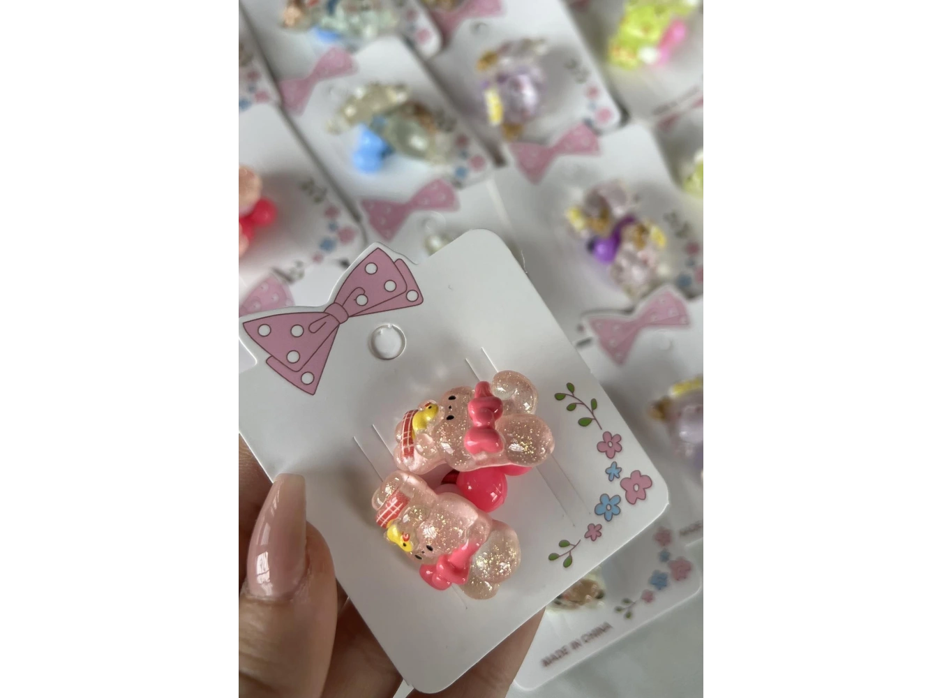 20li Karışık Renk Karışık Figürlü Lastik Toka Set