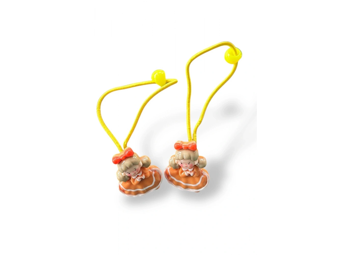 20li Karışık Renk Kız Figürlü Lastik Toka Set