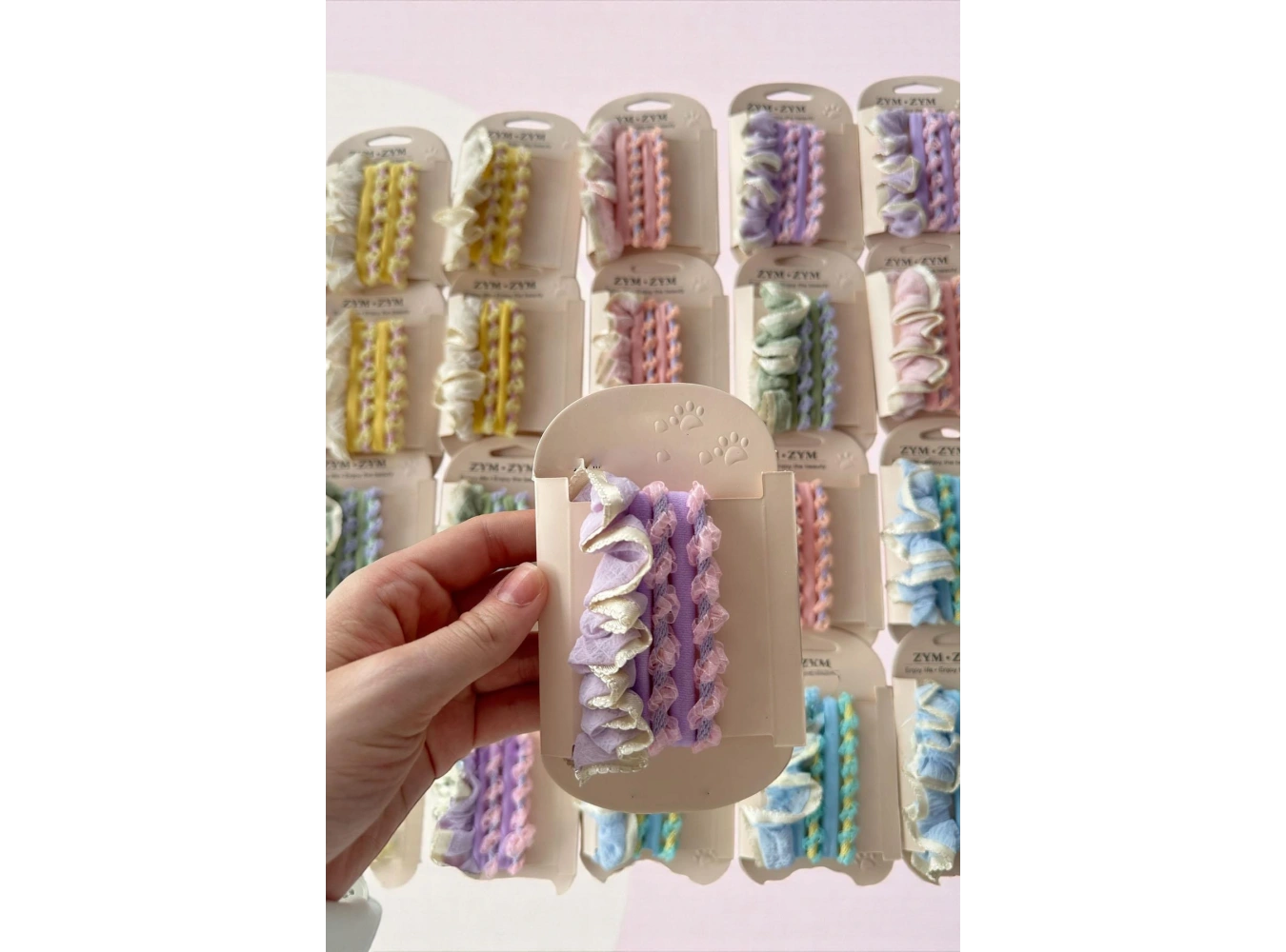 20li Karışık Renk Lastik Toka Set