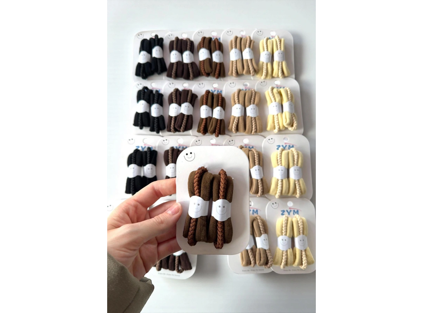 20li Karışık Renk Lastik Toka Set