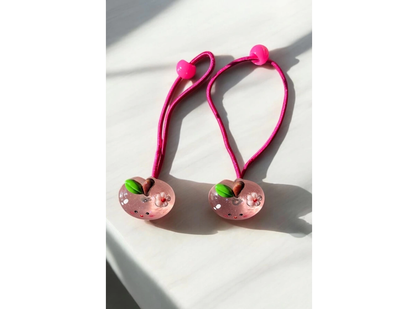 20li Karışık Renk Meyve Figürlü Lastik Toka Set