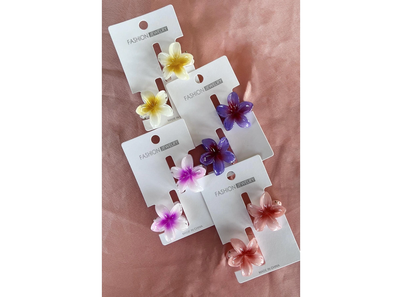 24lü Karışık Renk Lotus Toka Set