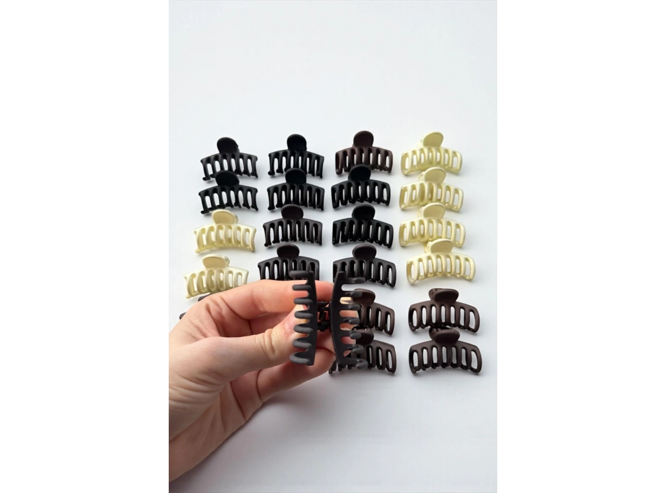 24lü Karışık Renk Mandal Toka Set