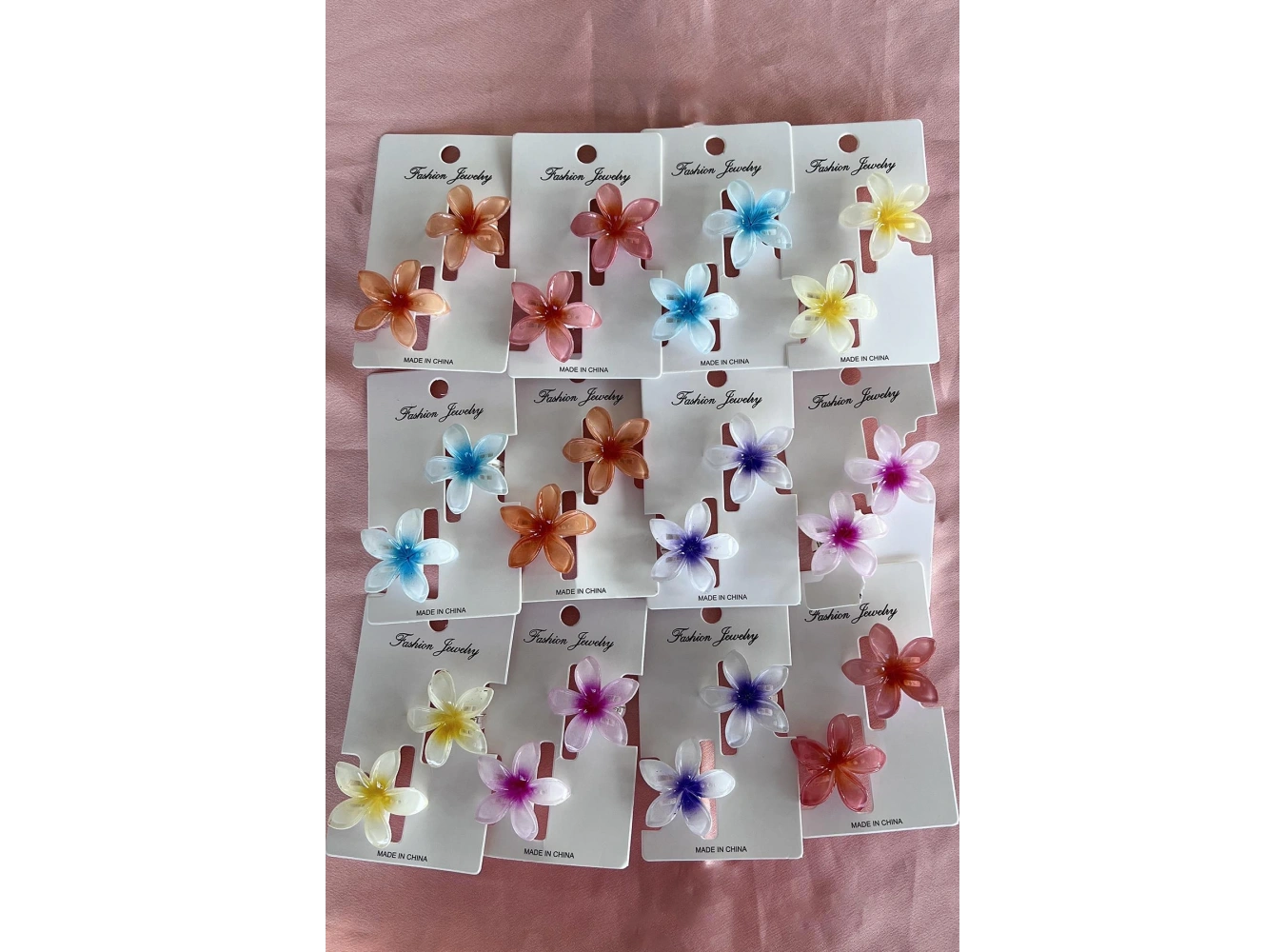 24lü Karışık Renk Pens Lotus Toka Set