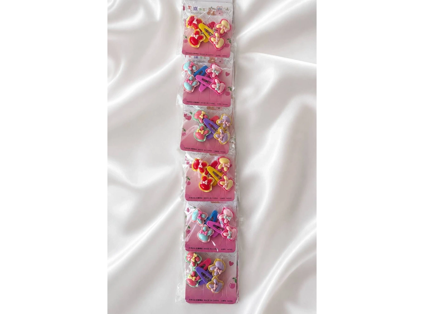 24lü Karışık Renk Yan Toka Set