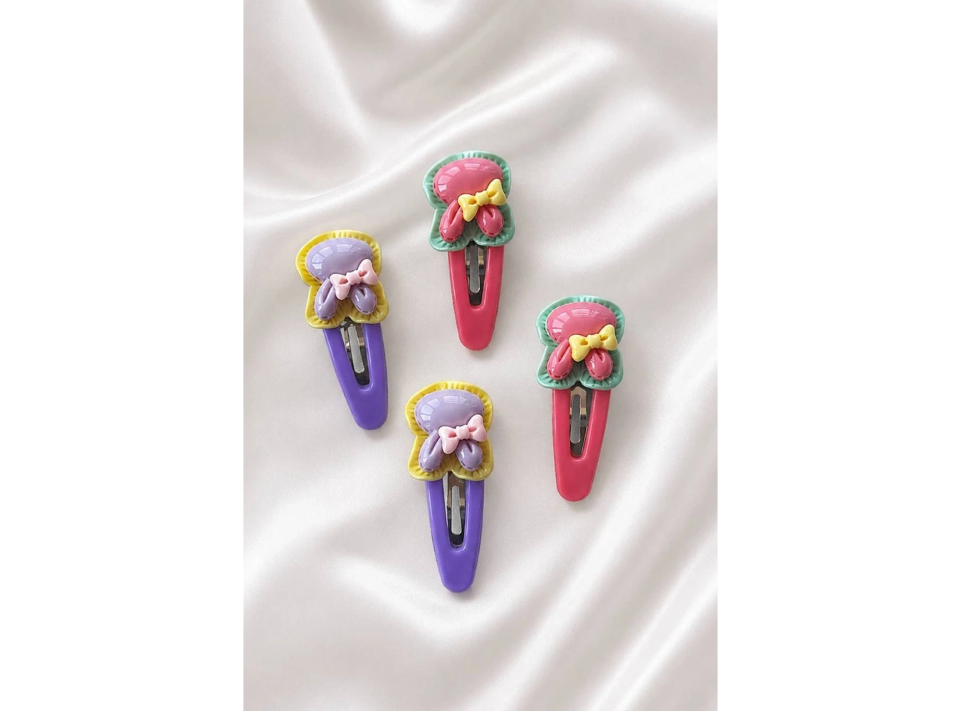 24lü Karışık Renk Yan Toka Set