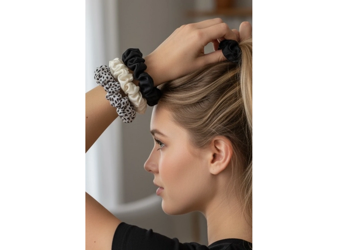 3lü Karışık Renk Lastik Toka Set