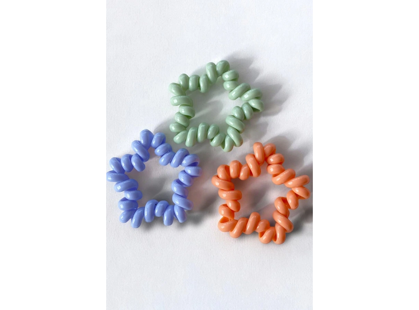 3lü Karışık Renk Yıldız Figürlü Helezon Toka Set