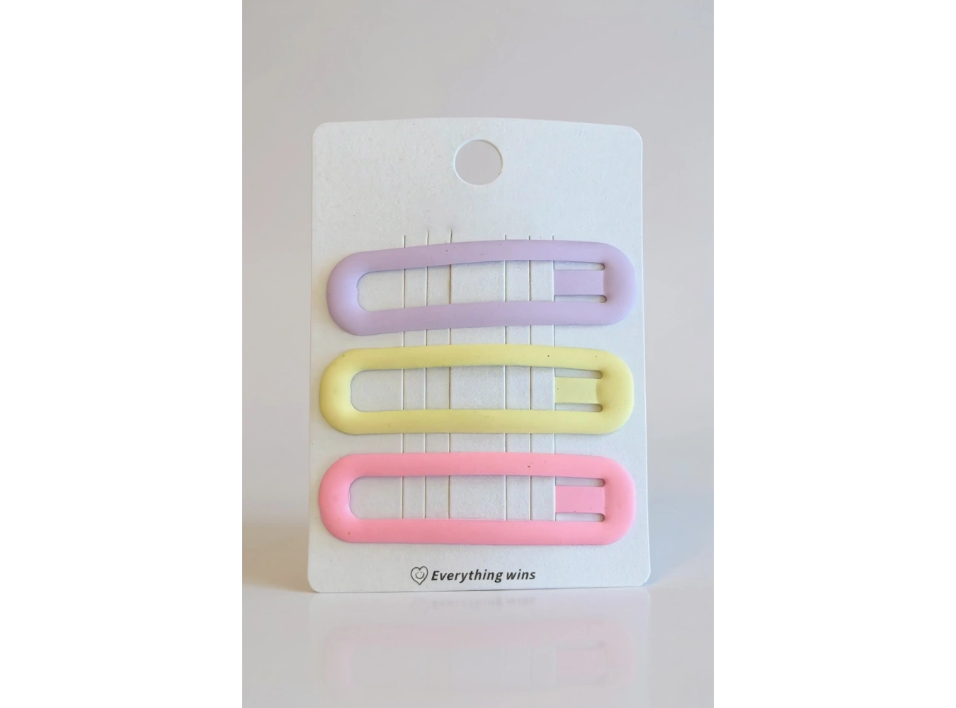 3lü Pastel Renk Yan Toka