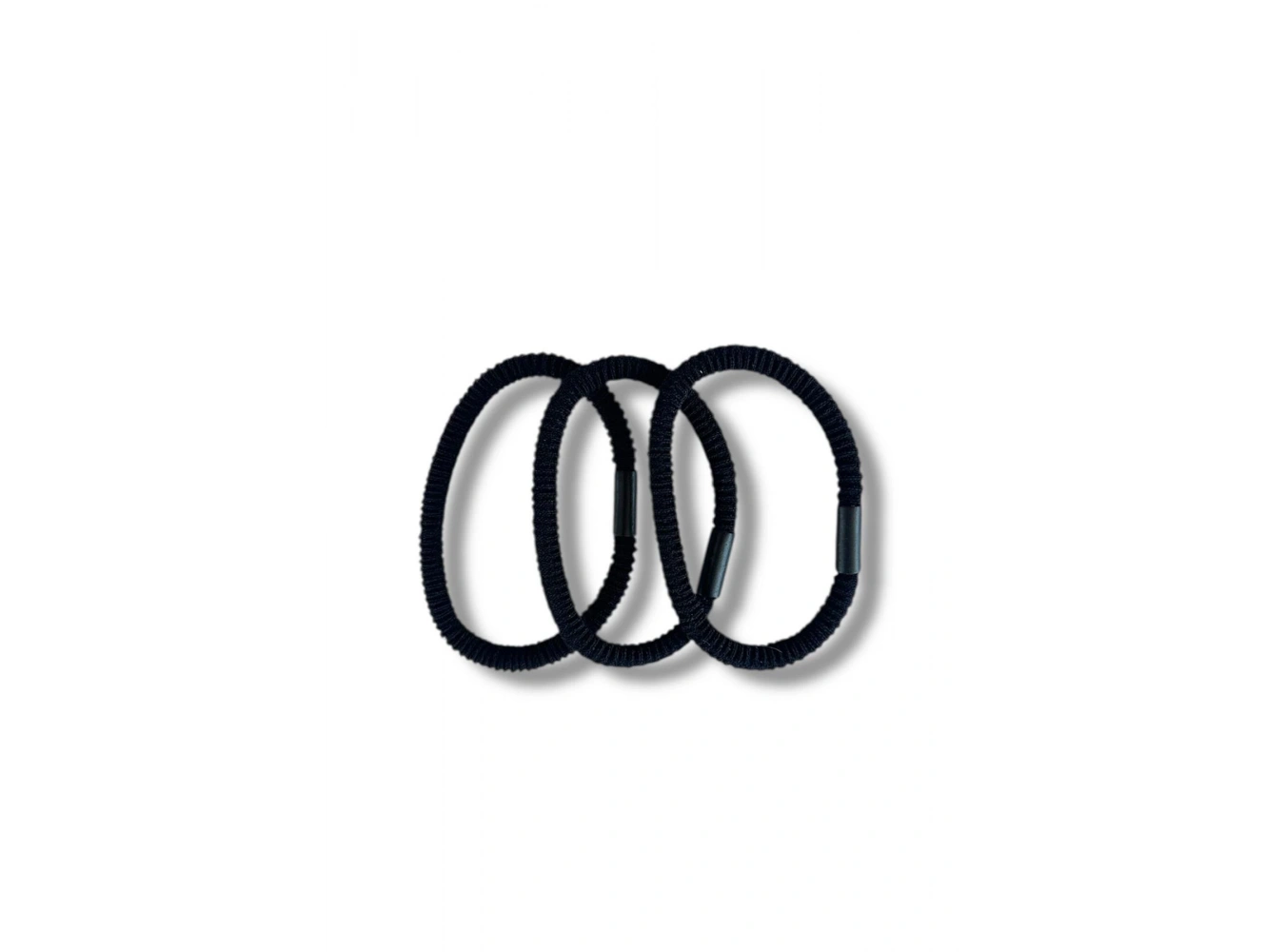 3lü Siyah Renk Lastik Toka