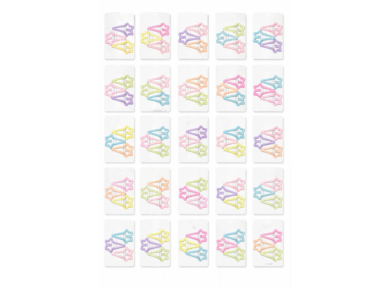 30lu Karışık Renk Yan Toka Set