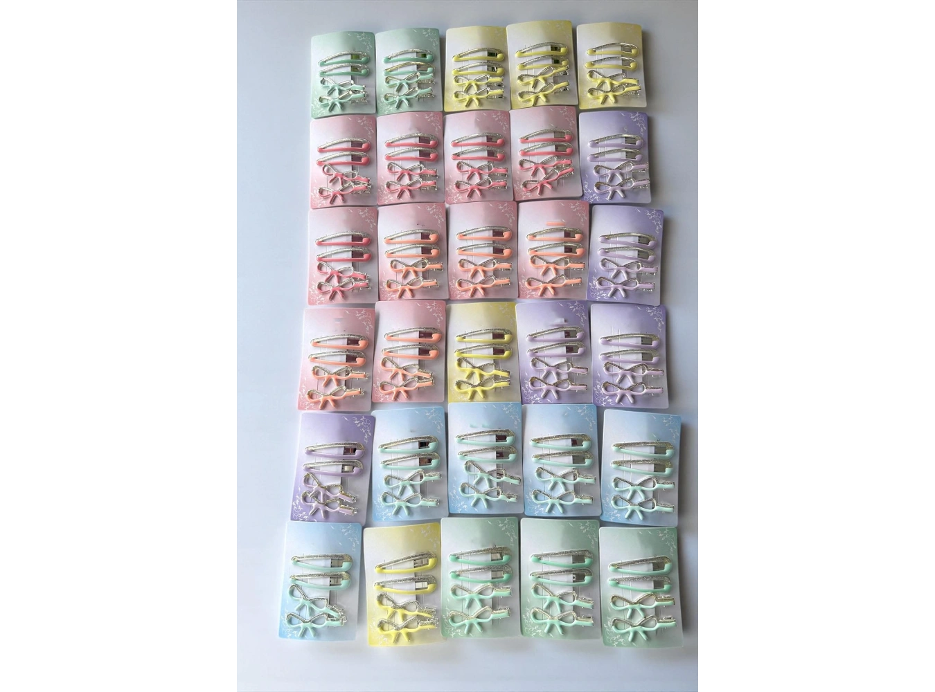 30lu Karışık Renk Yan Toka Set