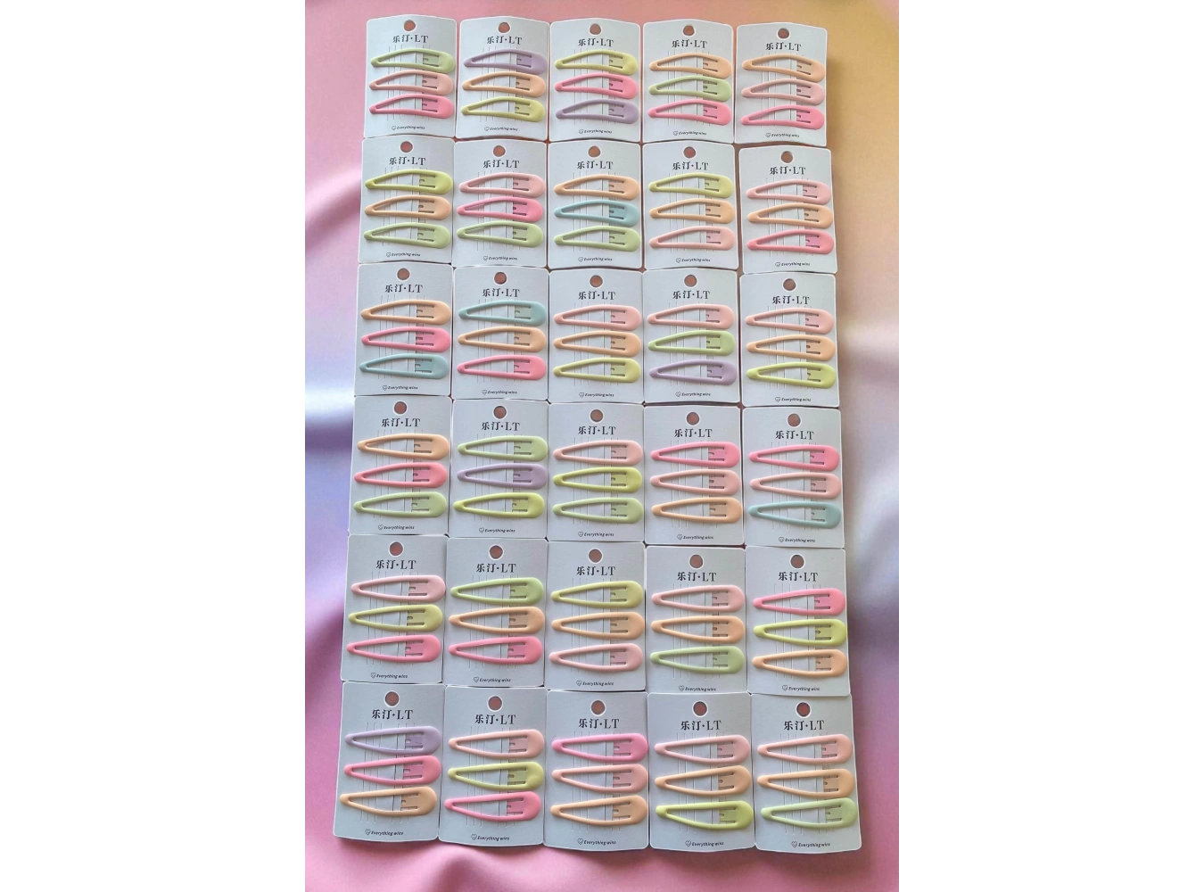 30lu Karışık Renk Yan Toka Set