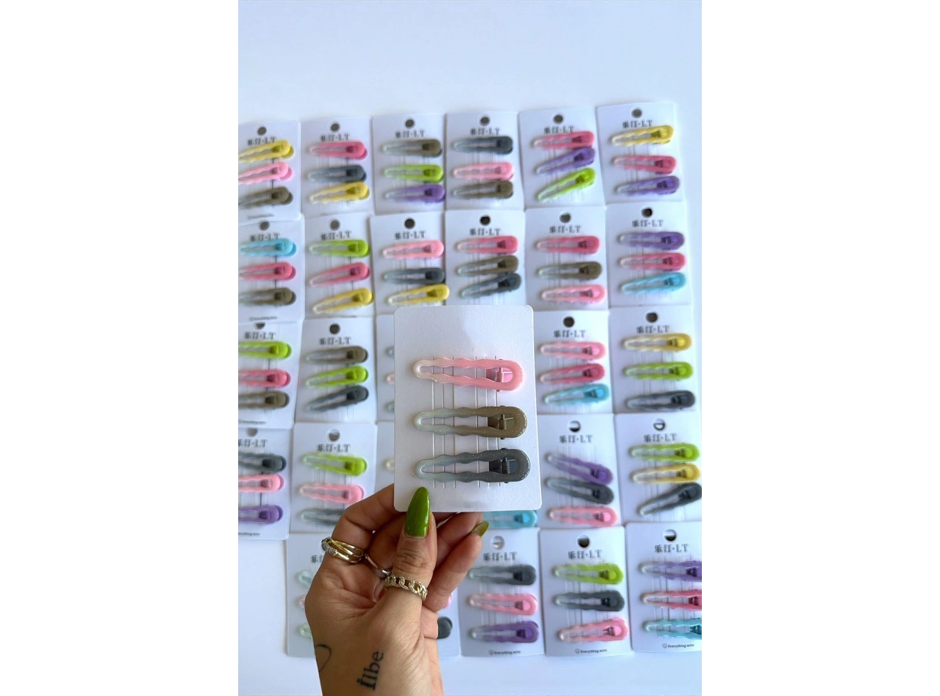 30lu Karışık Renk Yan Toka Set