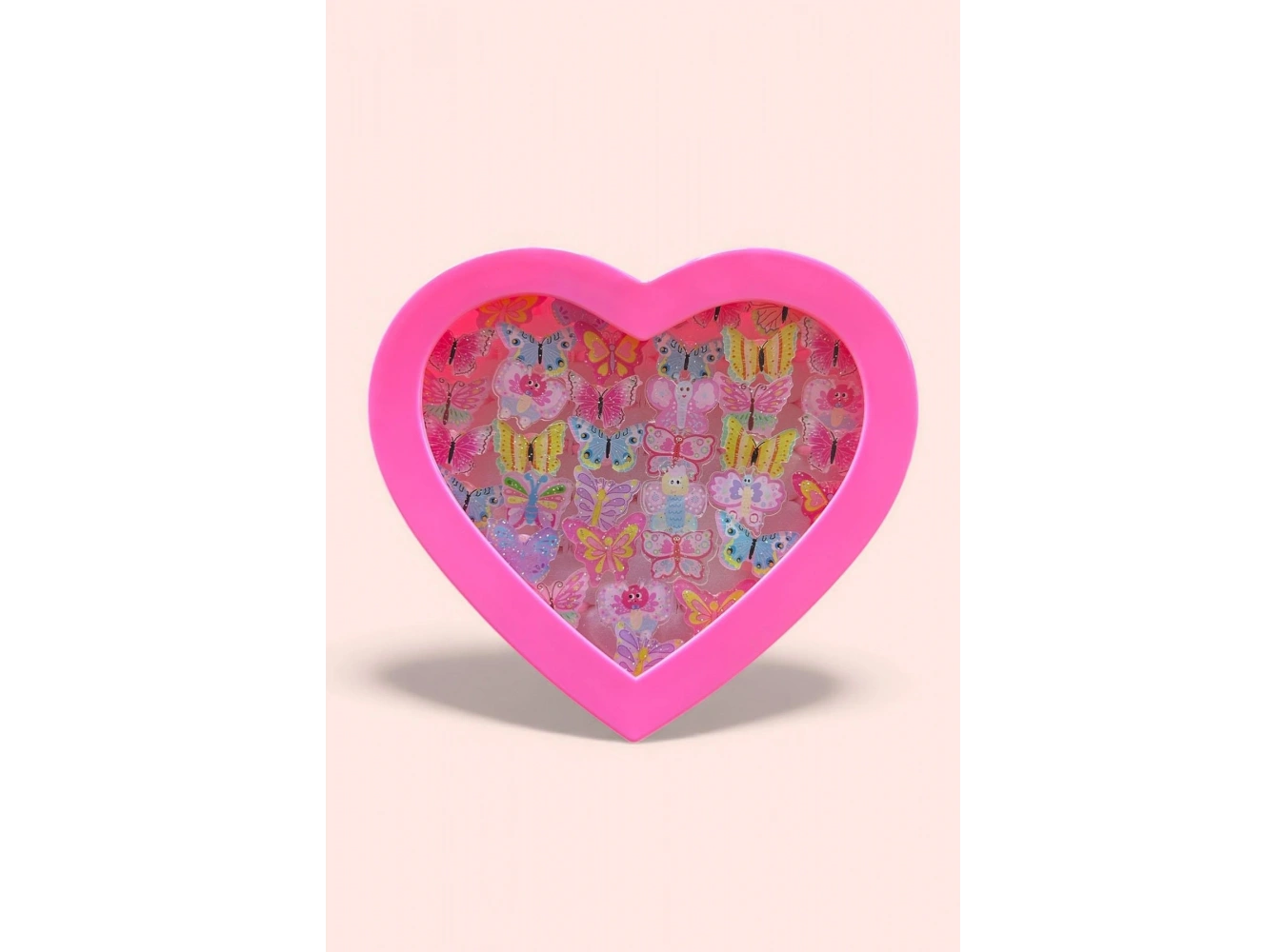 36lı Karışık Renk Kelebek Figürlü Çocuk Yüzük Set