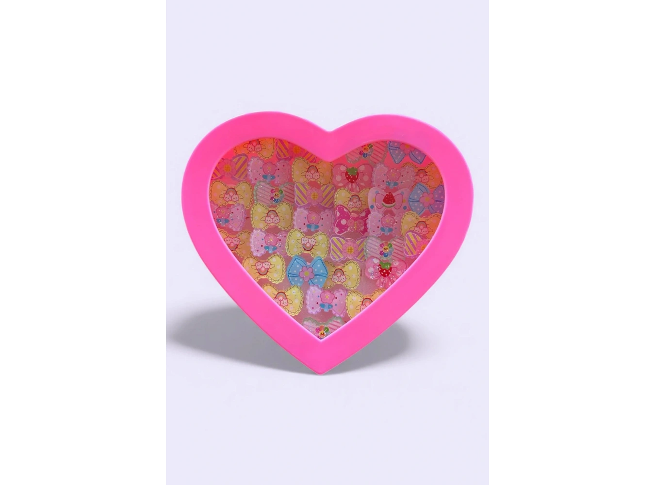 36lı Karışık Renk Kurdele Figürlü Çocuk Yüzük Set