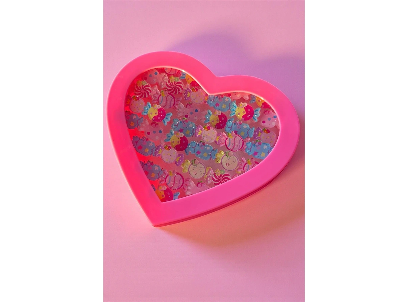 36lı Karışık Renk Şeker Figürlü Çocuk Yüzük Set