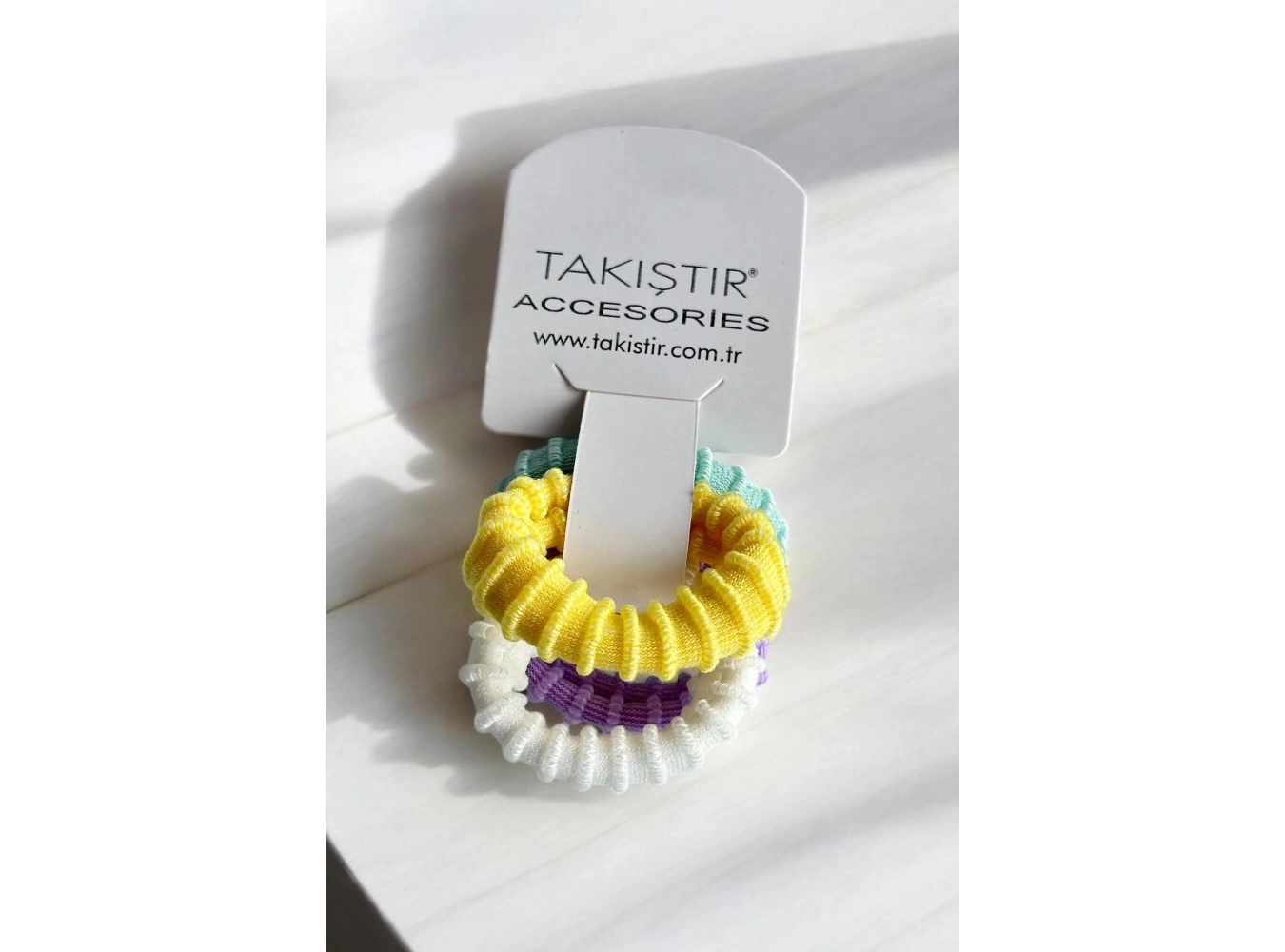 4lü Karışık Renk Lastik Toka